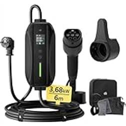 dé Typ 2-laddkabel 3,68kW[1-fas, 6m, 6-16A] dé